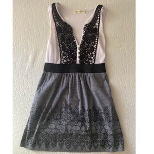 Black and white dress